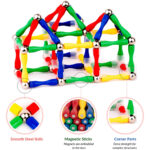 124Pcs Master 3D Stimulating Magnetic Building Construction Sticks And Balls Set - Image 3