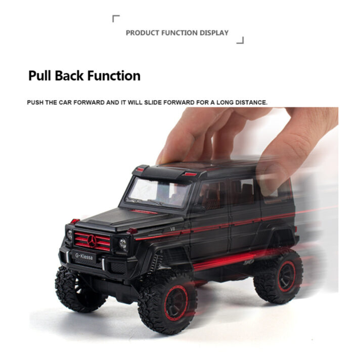 Mercedes Benz G500 Diecast Alloy Off-Road SUV Simulation Model Vehicle With Dynamic Music And Light - Image 11