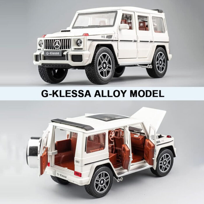 1:24 Exquisite Model Mercedes Benz G63 AMG Zinc Alloy Pull Back Car With Dynamic Music And Light - Image 10