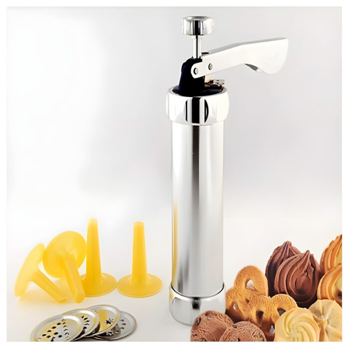 Multi-Pattern Cookie Press Machine DIY Biscuit Maker With 20 Disc Shapes And Stencils - Image 3