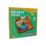 Cute 3D Colorful 16Pcs Animal Theme Wooden Puzzle For Kids - Image 4