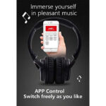 NIA Q1 Bluetooth 4.2 Overhead Stereo Headphones with FM Radio and MicroSD Support - Image 2