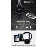 NIA Q1 Bluetooth 4.2 Overhead Stereo Headphones with FM Radio and MicroSD Support - Image 7