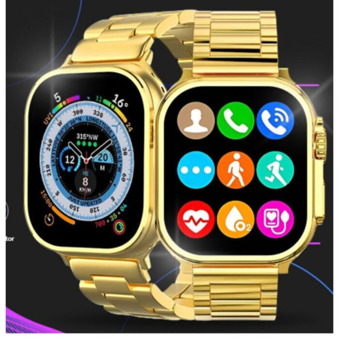 C9 Ultra Max Gold Edition Smart Watch 2.1″ Infinite HD Display, Calls, Health Tracking & Smart Notifications - Image 6