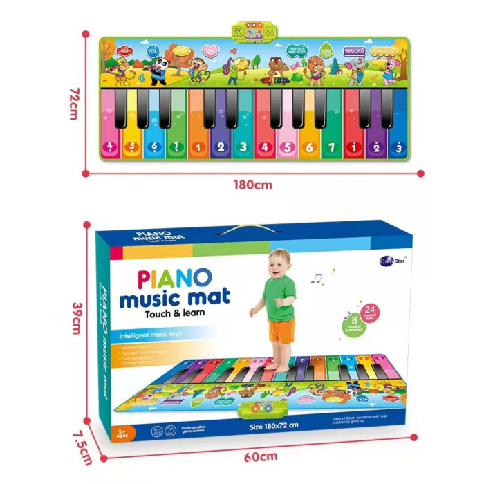 Electronic Touch And Learn Children’s Music Piano Mat - Image 3