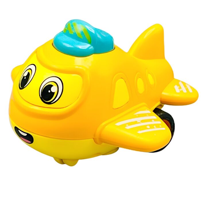 2Pcs Happy Face Cute Mini Airplane Push Toy For Kids - Image 7