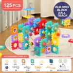 125Pcs DIY Creative Pipeline Rolling Ball Building Blocks Marble Drop Set - Image 3
