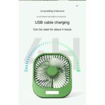 Wireless Portable Mini Brushless Fan with Super Large Wind Power, 3-Speed Setting, and LED Torch Light - Image 7