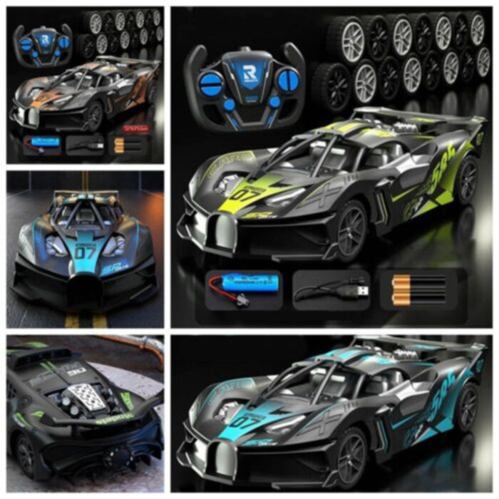 2.4GHz Rechargeable Turbo 4 Channel High Speed Remote Control Drift Racing Sports Car - Image 6