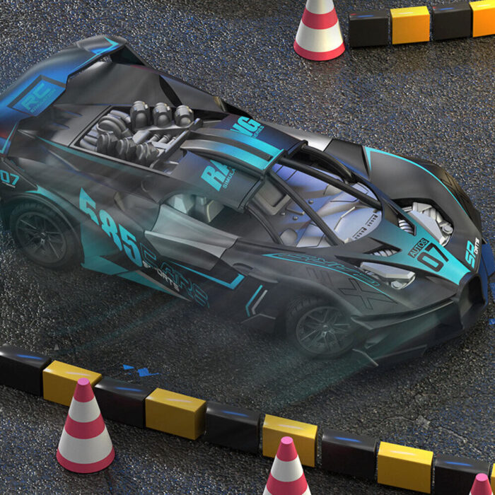 2.4GHz Rechargeable Turbo 4 Channel High Speed Remote Control Drift Racing Sports Car - Image 8