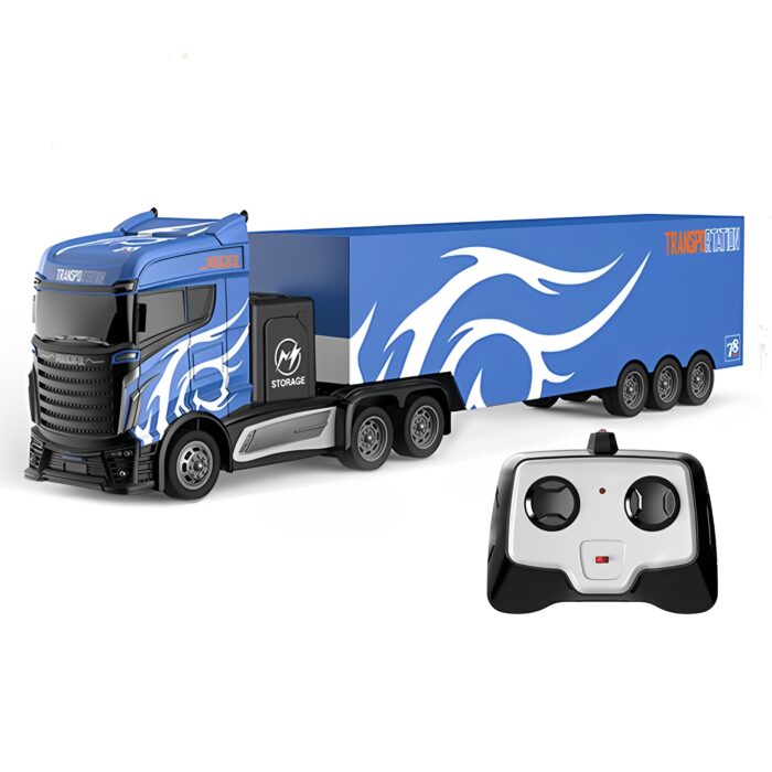 4 Channel 2.4GHz Remote Control 1:16 2WD Truck Trailer Toy For Kids - Image 2