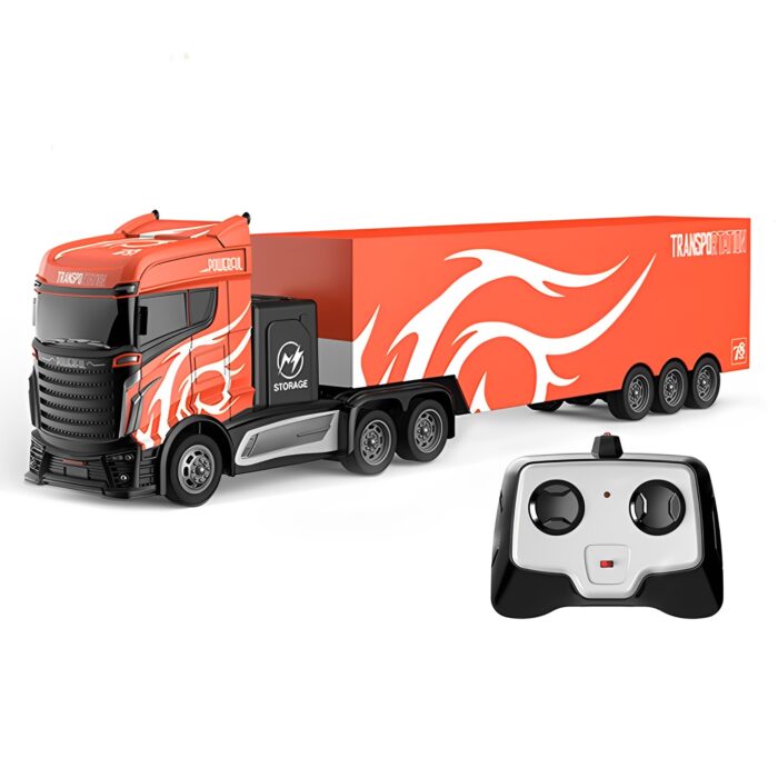 4 Channel 2.4GHz Remote Control 1:16 2WD Truck Trailer Toy For Kids - Image 5