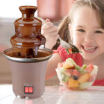 BD-017 Electric 3-Tier Mini Chocolate Fondue Fountain —An Elegant Addition to Your Dessert Table - Image 4