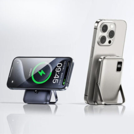 Remax 10000mAh RPP-695 3 in 1 15W Wireless Charging Power Bank with Foldable Holder