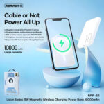 RPP-65 REMAX Usion Series 10000mAh PD 20W Magnetic Wireless Fast Charging Power Bank - Image 9