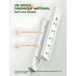 LDNIO SC5319 Power Strip 2500W Multi-Socket Extension With 5 AC Outlets And 3 USB Ports - Image 9