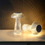 Mushroom Shape USB Rechargeable RGB Lighting Touch And Remote Control Table Lamp - Image 8