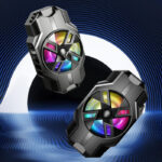 S3 Mobile Phone Radiator Strong Wind Low Noise Colorful Lights Non-Slip Fan