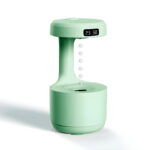 600ml Anti-Gravity Cool Mist Humidifier With Clock & Aroma Diffuser For Office And Bedroom - Image 10