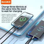 BASIKE 5000mAh 20W MagSafe Wireless Power Bank with 15W Fast Wireless Charging and PD QC 3.0 Support for iPhone Samsung Huawei - Image 5