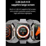 Smart Watch S9 Ultra Bluetooth Call Heart Rate Fitness Tracker With 3 Straps - Image 5