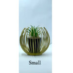 Artisan Crafted High-Quality Metal Alloy Sphere Planter For Elegant Room Decor - Image 8