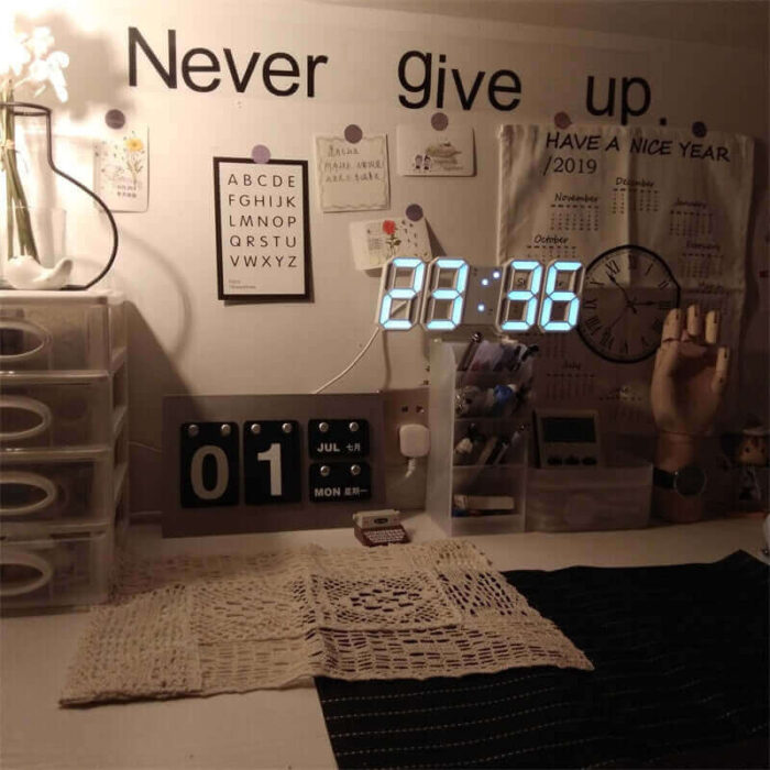 Multi-Functional Modern Design 3D LED Digital Clock - Image 11