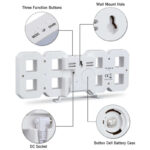 Multi-Functional Modern Design 3D LED Digital Clock - Image 10