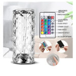 Touch Control Rechargeable Rose Diamond Table Lamp - Image 7