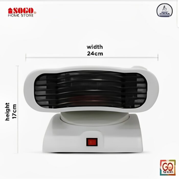 SECO SG-014 GM Climax Portable Fan Heater with Dual Power Settings 600W and 1200W for Efficient and Versatile Heating - Image 3