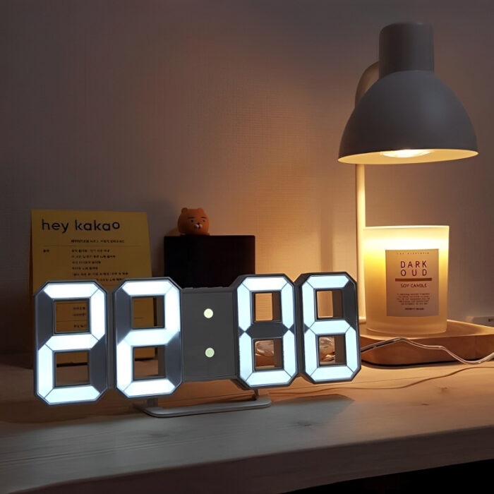 Multi-Functional Modern Design 3D LED Digital Clock - Image 1