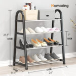 Shoe Rack With 4 Layers of Storage and Contemporary Design - Image 4