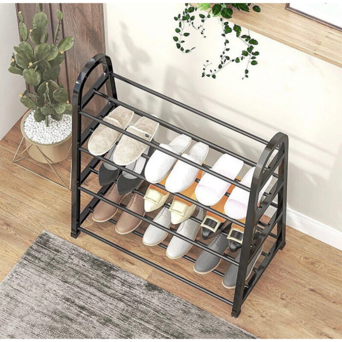 Shoe Rack With 4 Layers of Storage and Contemporary Design - Image 6
