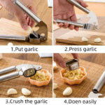 Eco-Friendly Stainless Steel Manual Operate Garlic Press - Image 3