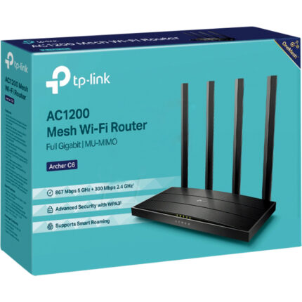 TP-Link AC1200 Archer C6 Mesh Wi-Fi Router