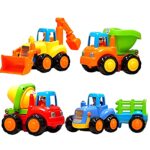 Set Of 4 Durable Friction Powered Construction Vehicles For Kids - Image 9