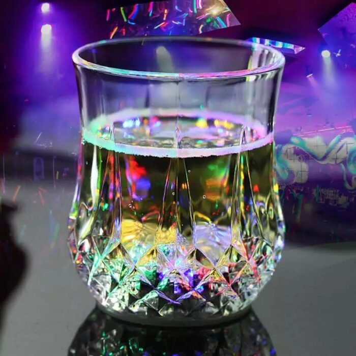 LED Flashing Glowing Water Liquid Activated Light Up Glass Cup Mug Luminous Party Drink Cup - Image 7