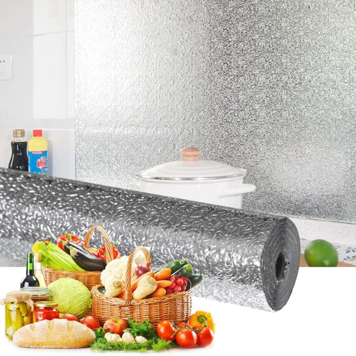 40 X 200cm Kitchen Oil-Proof Waterproof Stickers Aluminum Self Adhesive Wall Sticker DIY Wallpaper - Image 7