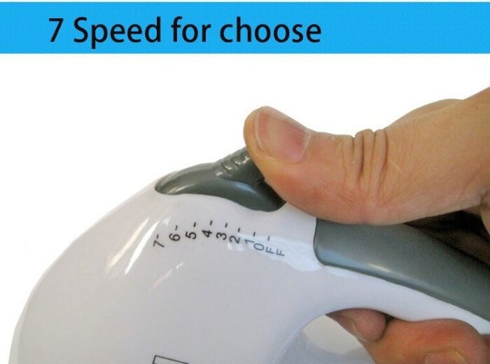 Electric Hand Mixer Machine With 7 Speed Hand Held Food Beater - Image 7