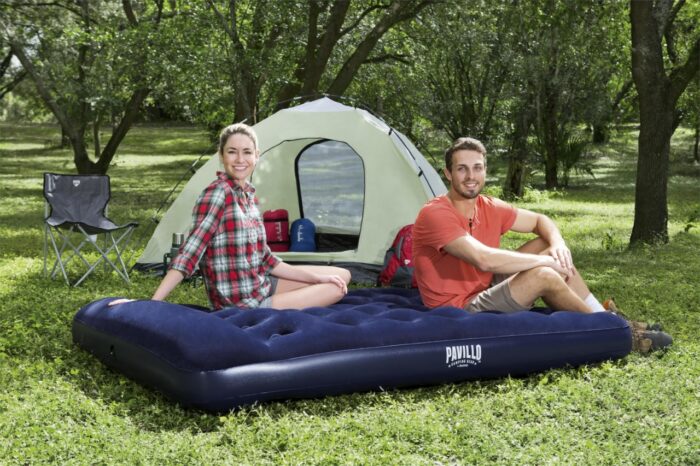 Pavillo Air Mattress Full With Built-In Foot Pump Inflatable Bed - Image 1