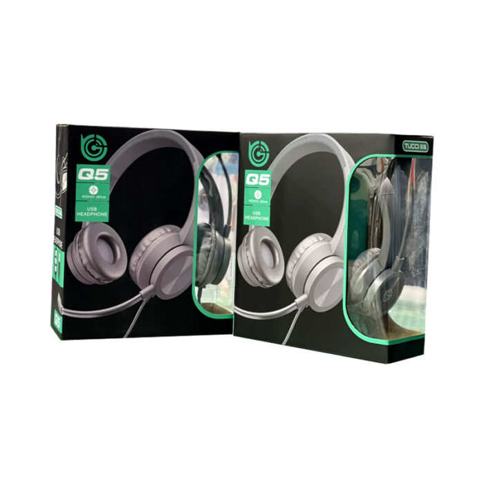 Q5 USB Wired Headphone With Microphone - Image 3
