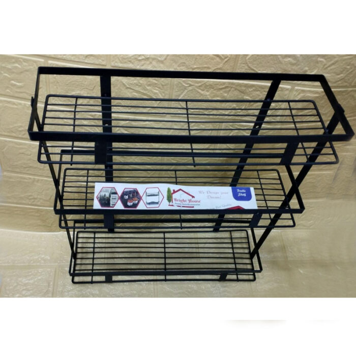 3-Tier Multi-Purpose Metal Kitchen Storage Shelf Rack - Image 6