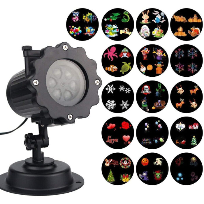 Multi-Purpose Remote Control Celebration Series LED Projection Light With 16 Different Patterns - Image 1