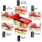 Slicer Vegetable Cutter Grater Chopper Six Interchangeable Blades With Hand Protector - Image 8