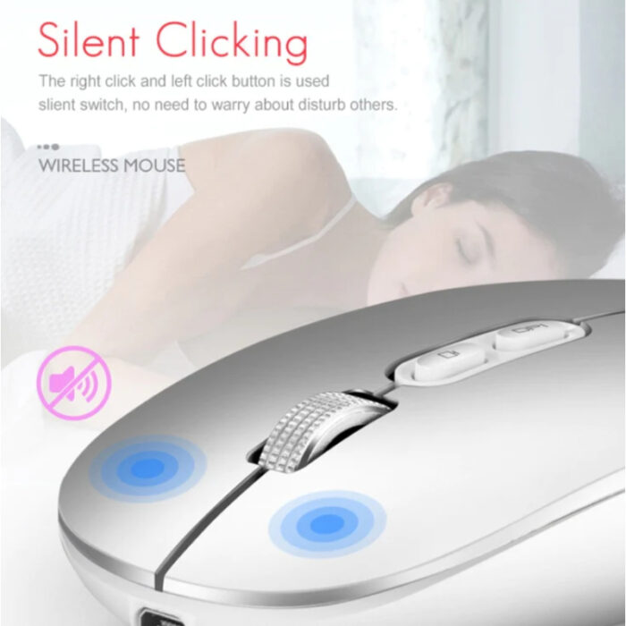 E-1400 Rechargeable 2.4 GHz Wireless Mouse With Silent Clicking - Image 7
