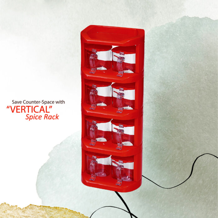 Pretty Neat 5 Tier New Vertical Style Spice Rack 8 PCs Set - Image 7