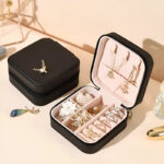 Mini Jewelry Organizer – Stylish and Portable Compact Storage Box for Rings, Earrings, and Necklaces - Image 7