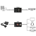 3.5MM Jack 2*RCA Digital To Analog Audio Converter Amplifier Optical Fiber Coaxial Signal To Analog - Image 6