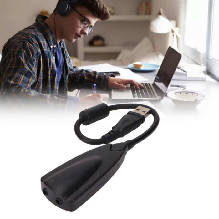 5Hv2 USB2.0 Virtual 7.1 High Quality Channel 3D External Sound Card Adapter Driver Steel Sound - Image 6