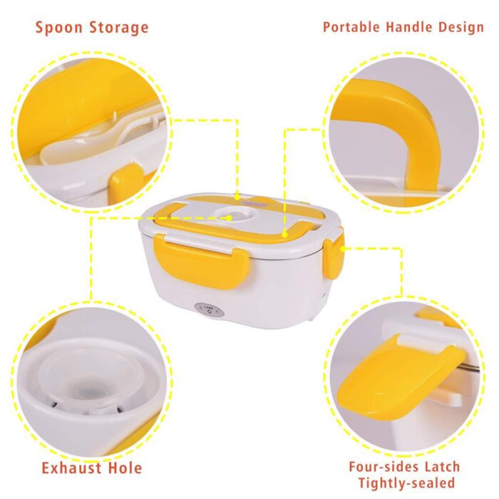 Electric Food Heating Lunch Box For Student Multi-Functional Food Warmer Container For Travel Picnic School - Image 2